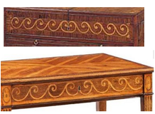 Vitruvian scroll on Ince & Mayhew tables